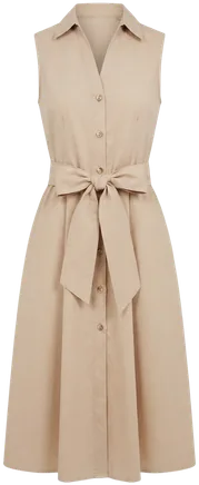 Lutry Beige Shirtdress